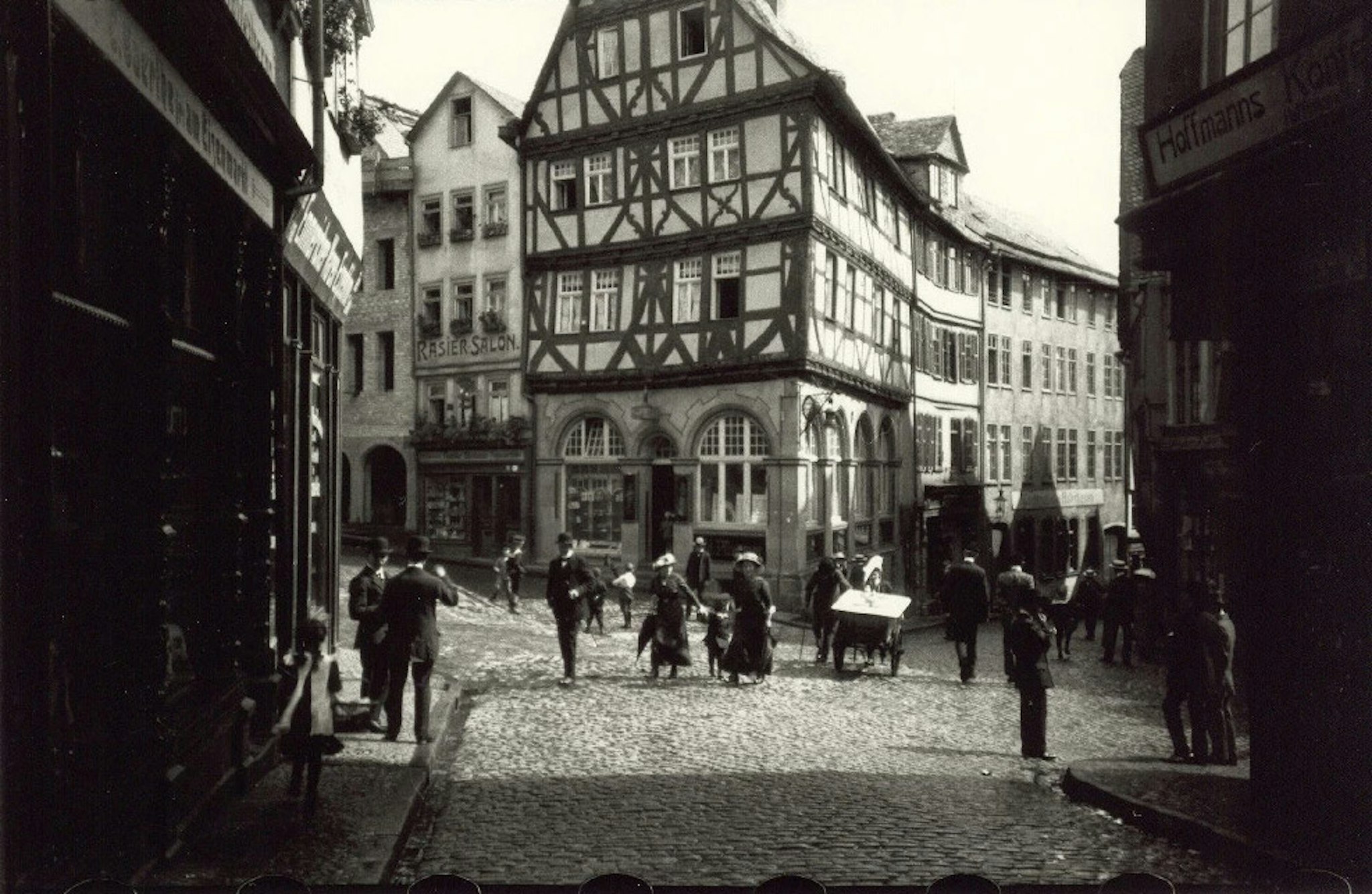 First image taken from the Ur-Leica by Oskar Barnack 1913, Eisenmarkt, Wetzlar, Germany