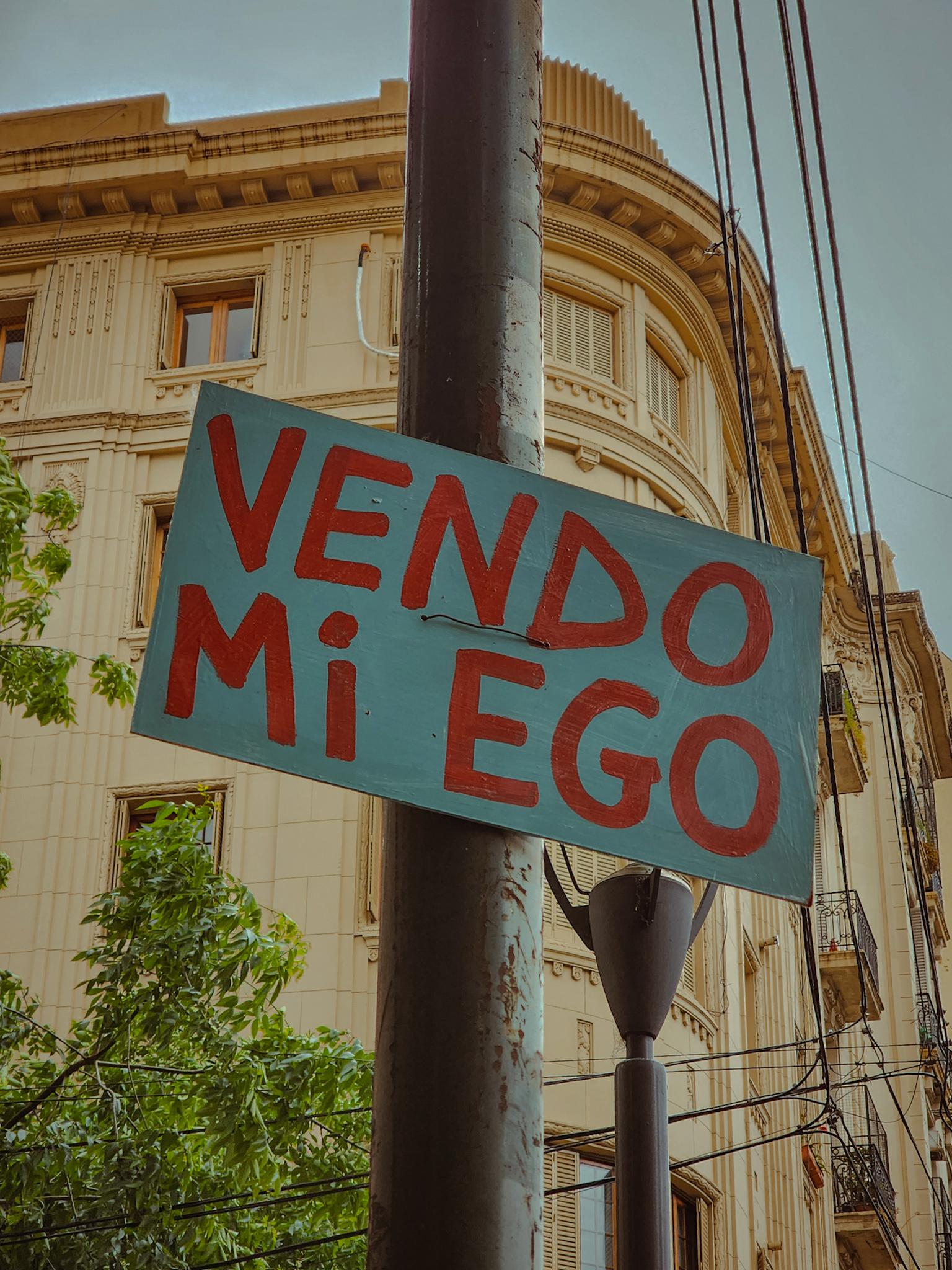 Vendo mi ego Vendo mi ego