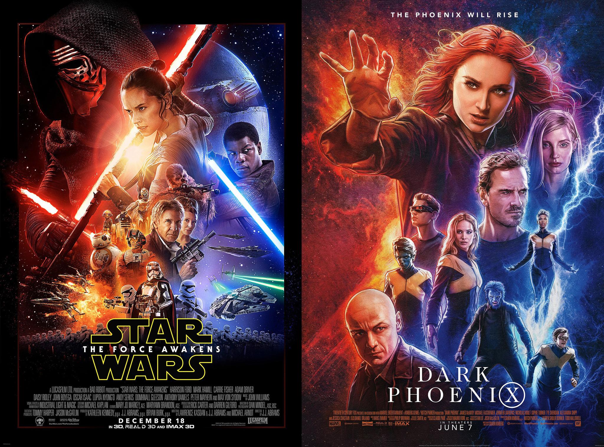 Star Wars Episode VII: The Force Awakens / X-Men: Dark Phoenix Star Wars Episode VII: The Force Awakens / X-Men: Dark Phoenix